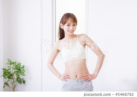 Women stretching Women stretching 45468782