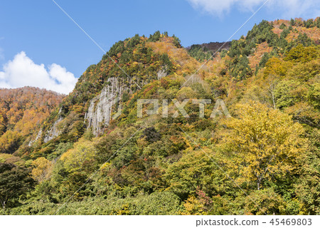 Rock wall of the fall of Akiyamago Fuiwa 45469803