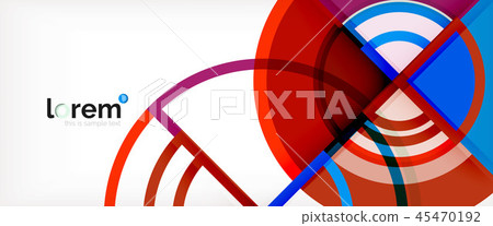 Vector abstract colorful circles background 45470192
