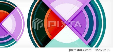 Circle abstract background, geometric modern design template Circle abstract background, geometric modern design template 45470520