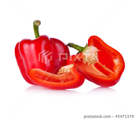Sweet pepper isolated on white background Sweet pepper isolated on white background 45471379
