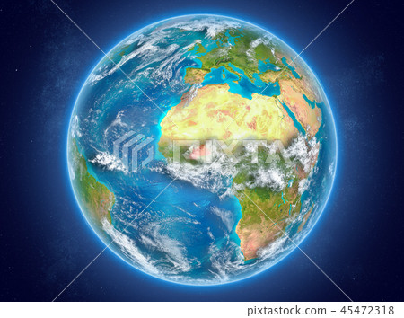 Burkina Faso on planet Earth in space Burkina Faso on planet Earth in space 45472318