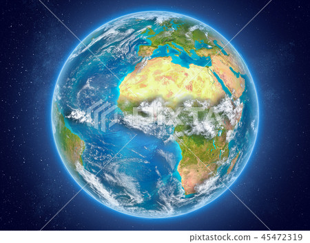 Togo on planet Earth in space Togo on planet Earth in space 45472319
