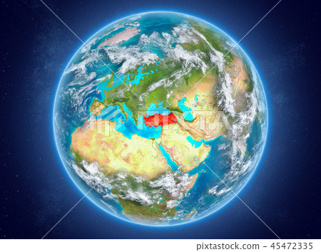 Turkey on planet Earth in space 45472335