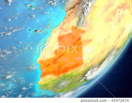 Mauritania from space 45472674