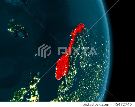 Norway at night Norway at night 45472740