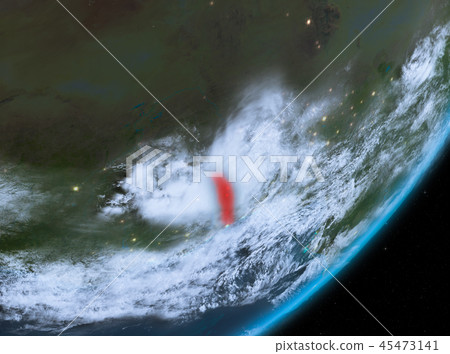 Orbit view of Togo at night Orbit view of Togo at night 45473141