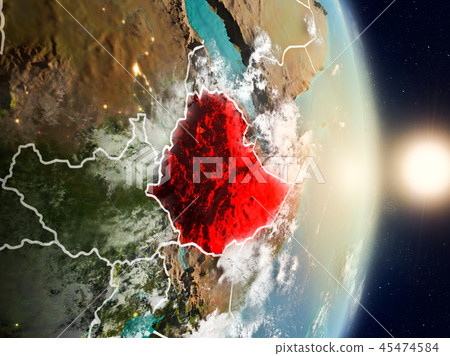 Ethiopia during sunrise Ethiopia during sunrise 45474584