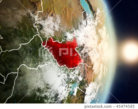 South Sudan during sunrise 45474585