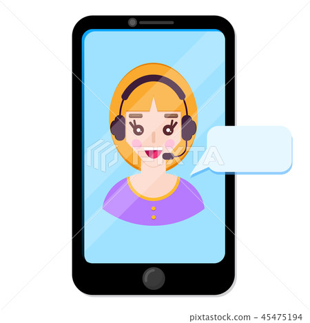 online operator chart with client. 45475194