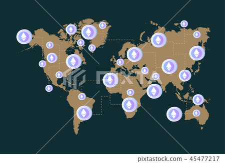 Ethereum cryptocurrency all around the world Ethereum cryptocurrency all around the world 45477217
