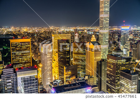 432公園大道和曼哈頓的夜景 45477661