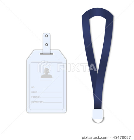 Employees identification card, Tag name, Vector 45478097