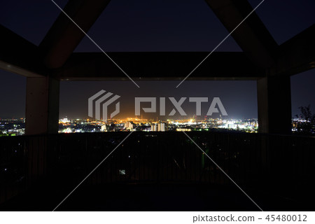 <Night scene> Happosan Park Handa City Observatory 45480012