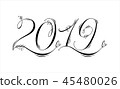2019 hand written flourishing lettering 45480026