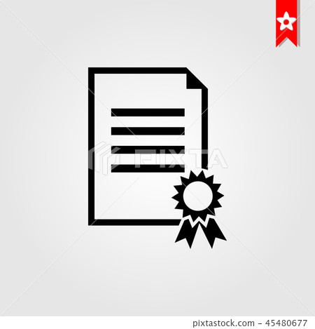 charter line icon flat style on background. 45480677