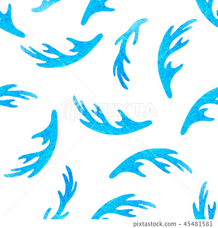 Seamless pattern with deer horns Seamless pattern with deer horns 45481581