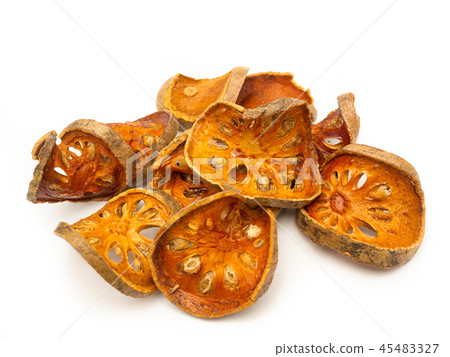 slices of dried bael fruit. 45483327