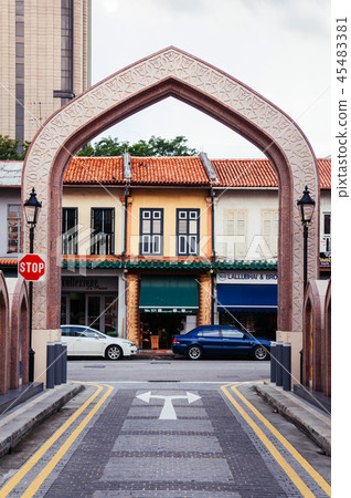 Gate of Masjid Sultan colonial building Singapore 45483381