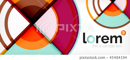 Vector abstract colorful circles background 45484194