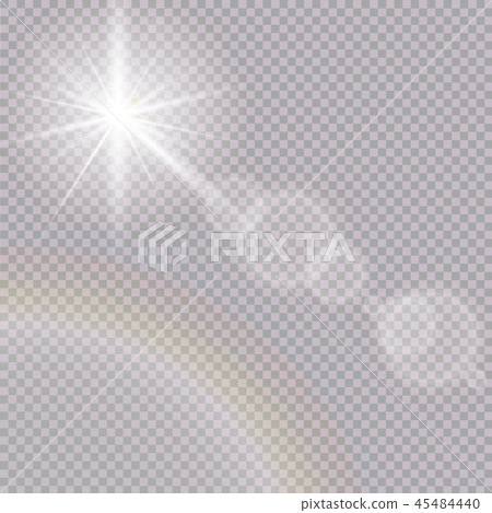 Vector transparent sunlight special lens flare light effect. 45484440