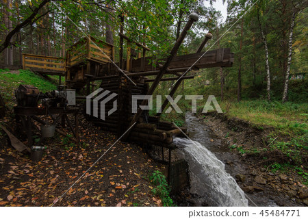 Rustic watermill with wheel Rustic watermill with wheel 45484771