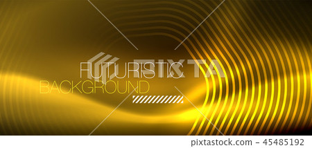 Neon glowing lines, magic energy space light concept, abstract background wallpaper design 45485192