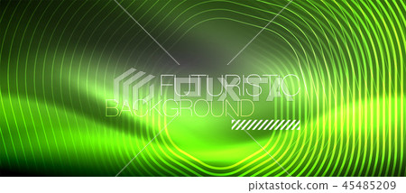 Neon glowing lines, magic energy space light concept, abstract background wallpaper design Neon glowing lines, magic energy space light concept, abstract background wallpaper design 45485209