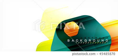 Glossy color hexagons modern composition background, shiny glass design Glossy color hexagons modern composition background, shiny glass design 45485870