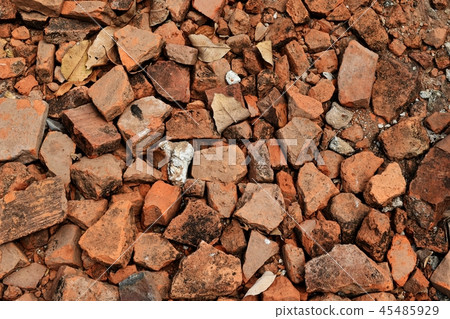 pile of broken brick pile of broken brick 45485929
