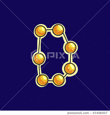Space constellation letter Space constellation letter 45486007