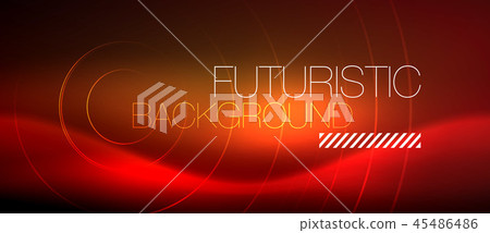 Neon glowing techno lines, hi-tech futuristic abstract background template with square shapes Neon glowing techno lines, hi-tech futuristic abstract background template with square shapes 45486486