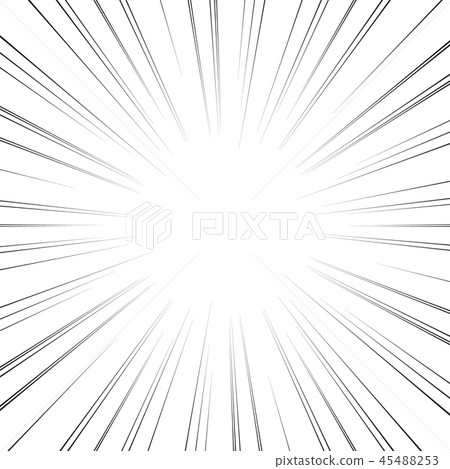 Comic book action lines. Speed lines Manga frame 45488253