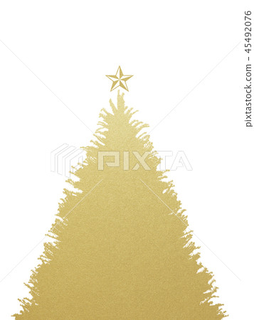 背景 - 聖誕節 - 樹 - 明星 - 金 45492076