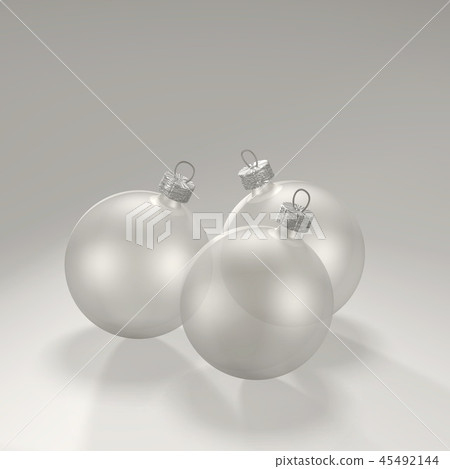 Christmas white semitransparent balls, rectangular Christmas white semitransparent balls, rectangular 45492144
