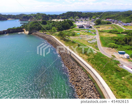 Coastline ~ aerial view on drone (Matsushima Bay / Miyagi Prefecture Higashi Matsushima City Miyato Utsukushiyama) Coastline ~ aerial view on drone (Matsushima Bay / Miyagi Prefecture Higashi Matsushima City Miyato Utsukushiyama) 45492615