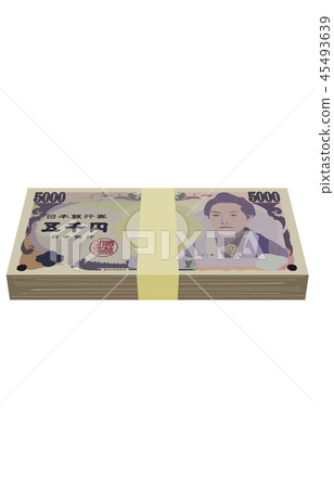 Japanese yen five thousand yen bill bundle table Japanese yen five thousand yen bill bundle table 45493639