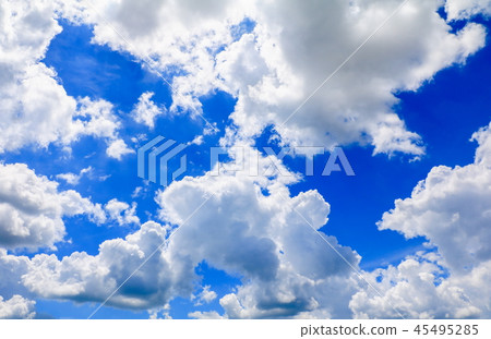 blue sky with rain cloud in summer art of nature blue sky with rain cloud in summer art of nature 45495285