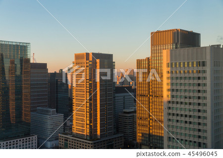 skyscrapers or office buildings in tokyo city skyscrapers or office buildings in tokyo city 45496045