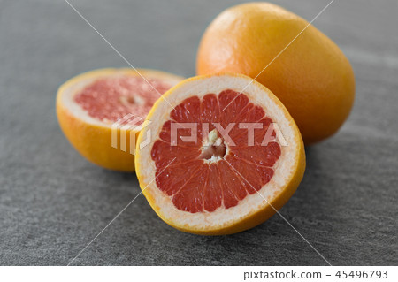 close up of fresh juicy grapefruits close up of fresh juicy grapefruits 45496793
