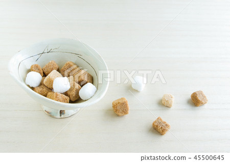 Japanese Bowl And Lump Sugar Stock Photo 45500645 Pixta