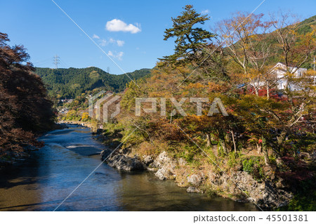 秋天Mitake谷東京Okutama Sawanoi開放咖啡館 45501381