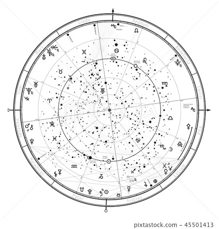 Astrological horoscope on January 1, 2019. 45501413