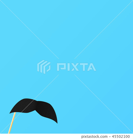 Blue background with fake black mustach 45502100