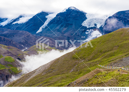 Traditional buddhist prayer flags Traditional buddhist prayer flags 45502279