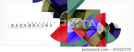Trendy circles composition geometric background Trendy circles composition geometric background 45502570