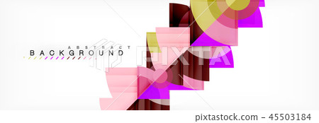 Triangles and circle geometric background Triangles and circle geometric background 45503184