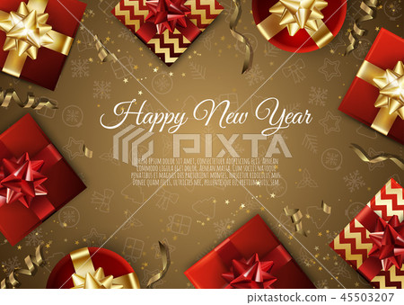 Christmas and New Year background. Xmas card. Christmas and New Year background. Xmas card. 45503207