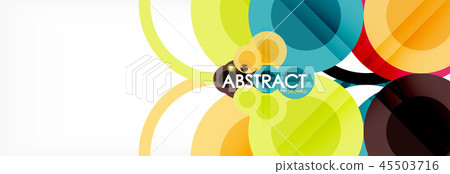 Overlapping circles design background Overlapping circles design background 45503716