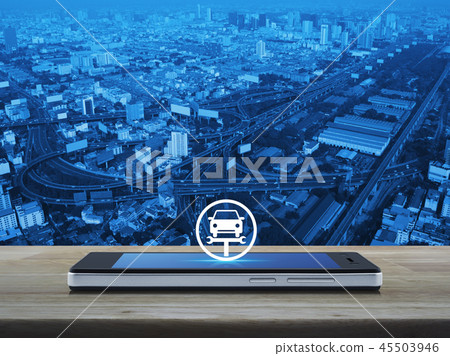 Business repair car service online concept 45503946